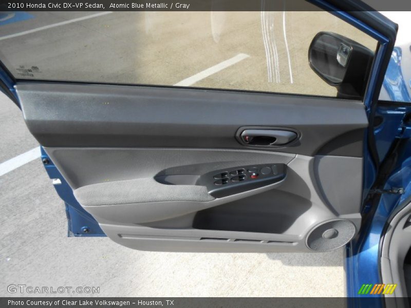 Atomic Blue Metallic / Gray 2010 Honda Civic DX-VP Sedan