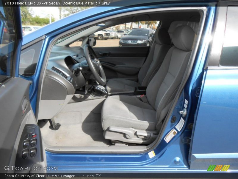 Atomic Blue Metallic / Gray 2010 Honda Civic DX-VP Sedan