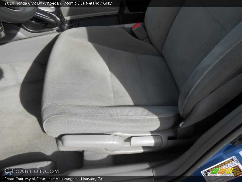 Atomic Blue Metallic / Gray 2010 Honda Civic DX-VP Sedan
