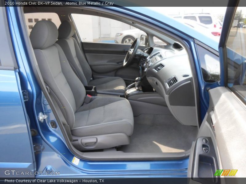 Atomic Blue Metallic / Gray 2010 Honda Civic DX-VP Sedan