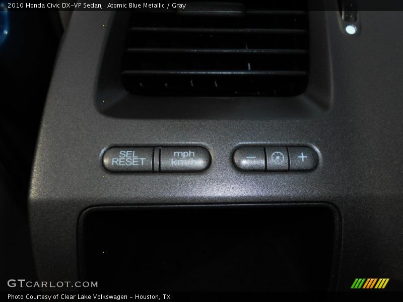 Atomic Blue Metallic / Gray 2010 Honda Civic DX-VP Sedan