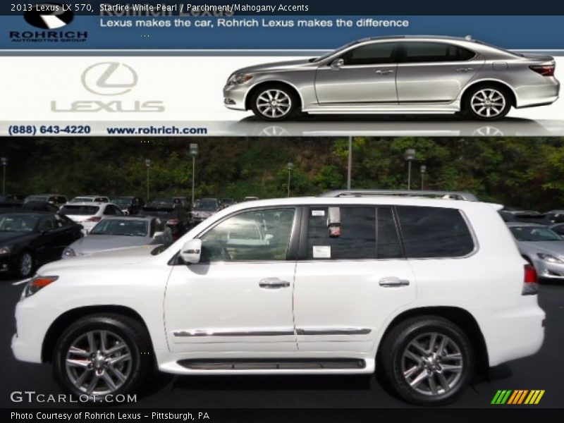 Starfire White Pearl / Parchment/Mahogany Accents 2013 Lexus LX 570
