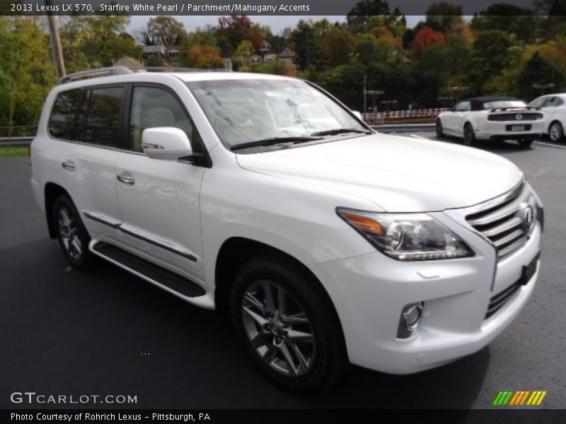 Starfire White Pearl / Parchment/Mahogany Accents 2013 Lexus LX 570