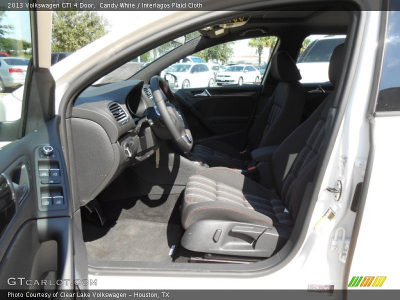 Candy White / Interlagos Plaid Cloth 2013 Volkswagen GTI 4 Door
