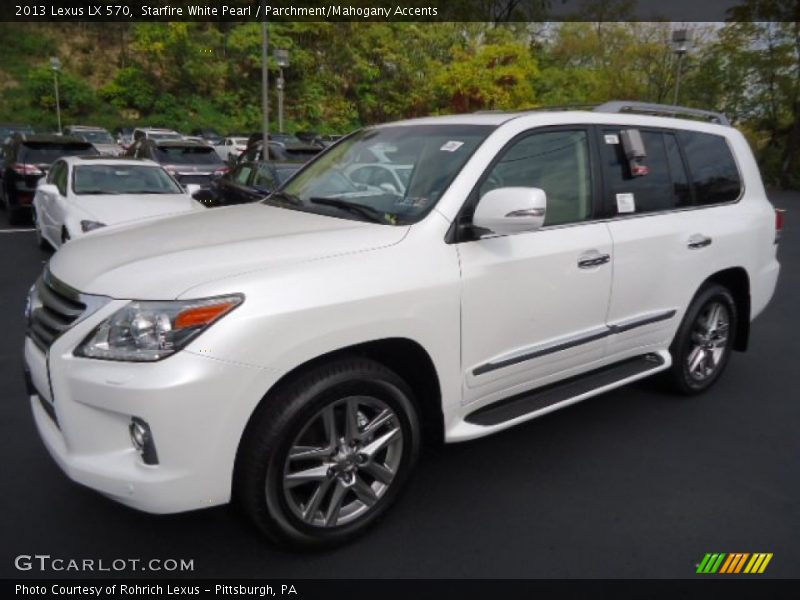 Starfire White Pearl / Parchment/Mahogany Accents 2013 Lexus LX 570