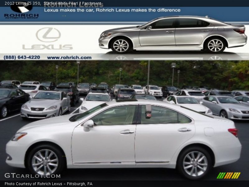 Starfire White Pearl / Parchment 2012 Lexus ES 350