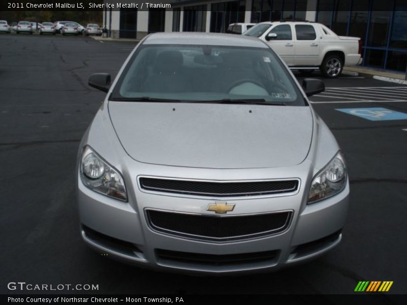 Silver Ice Metallic / Titanium 2011 Chevrolet Malibu LS