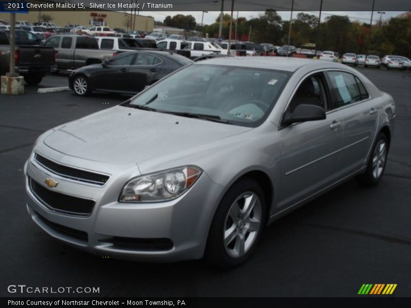 Silver Ice Metallic / Titanium 2011 Chevrolet Malibu LS
