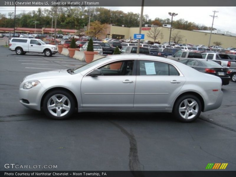 Silver Ice Metallic / Titanium 2011 Chevrolet Malibu LS