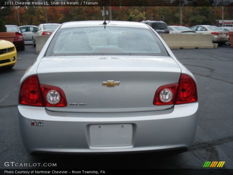 Silver Ice Metallic / Titanium 2011 Chevrolet Malibu LS