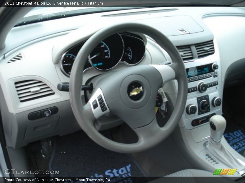 Silver Ice Metallic / Titanium 2011 Chevrolet Malibu LS