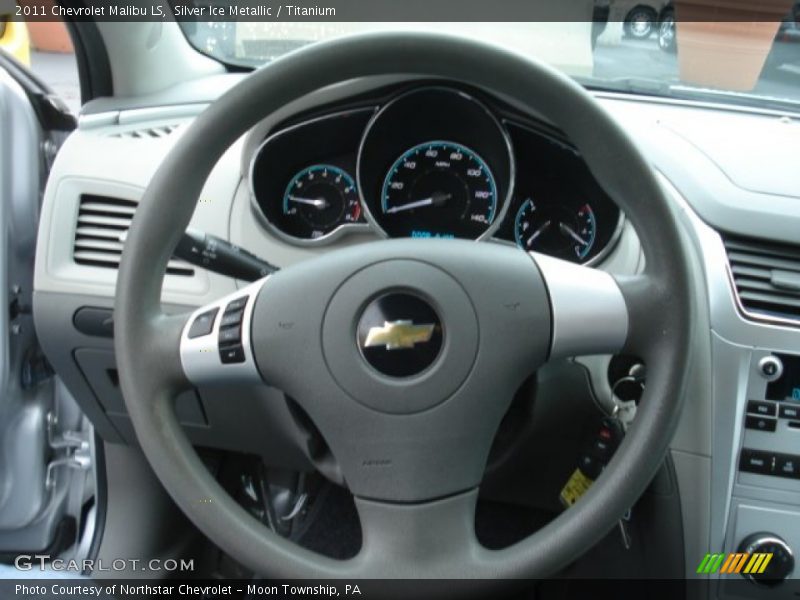 Silver Ice Metallic / Titanium 2011 Chevrolet Malibu LS