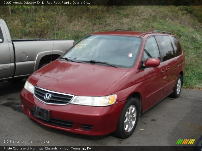 Red Rock Pearl / Quartz Gray 2002 Honda Odyssey EX-L