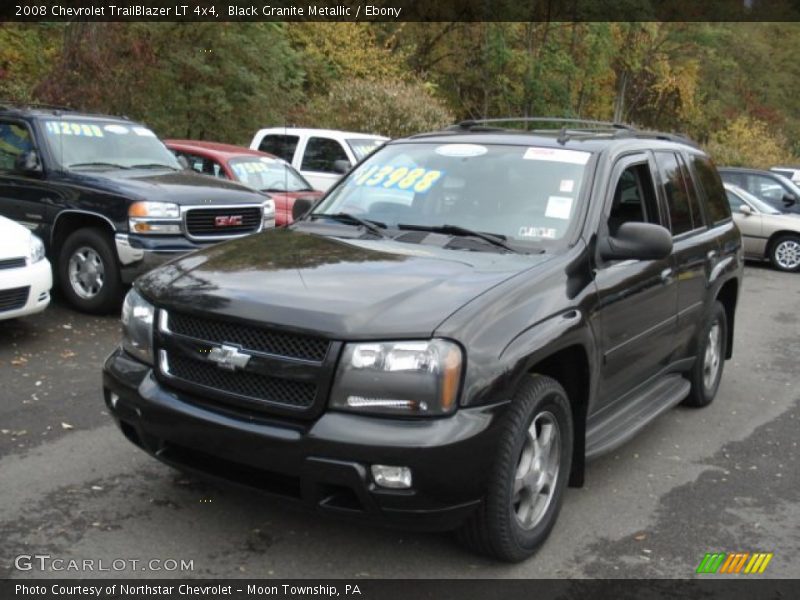 Black Granite Metallic / Ebony 2008 Chevrolet TrailBlazer LT 4x4