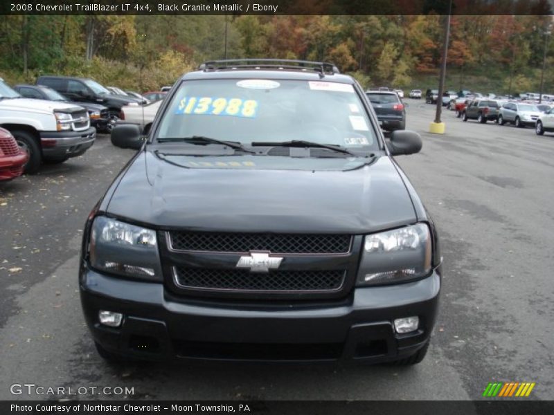 Black Granite Metallic / Ebony 2008 Chevrolet TrailBlazer LT 4x4