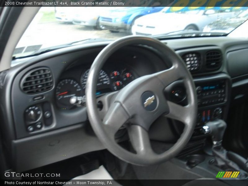 Black Granite Metallic / Ebony 2008 Chevrolet TrailBlazer LT 4x4