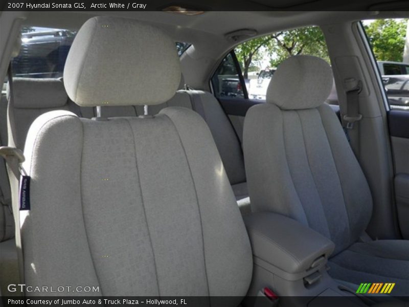 Arctic White / Gray 2007 Hyundai Sonata GLS