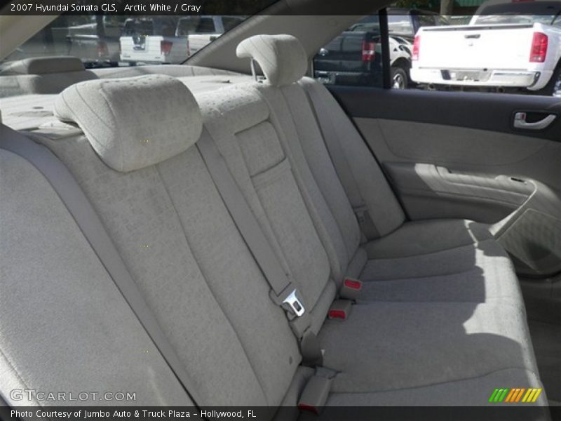 Arctic White / Gray 2007 Hyundai Sonata GLS