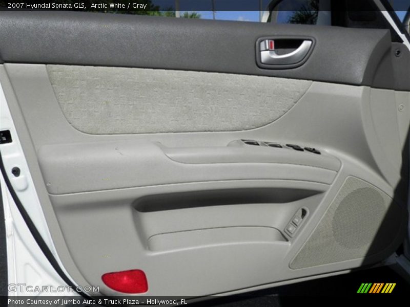 Arctic White / Gray 2007 Hyundai Sonata GLS