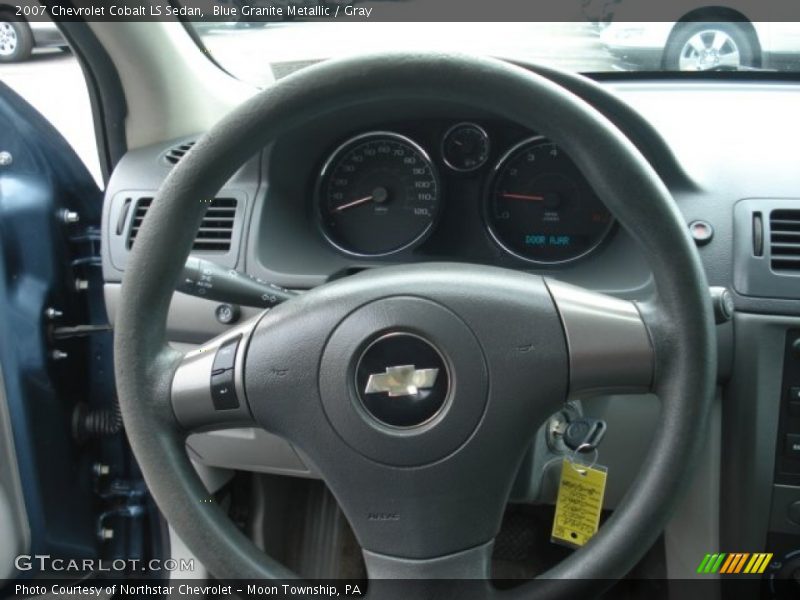 Blue Granite Metallic / Gray 2007 Chevrolet Cobalt LS Sedan
