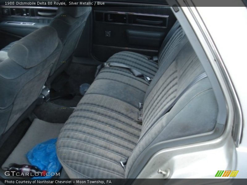 Silver Metallic / Blue 1988 Oldsmobile Delta 88 Royale