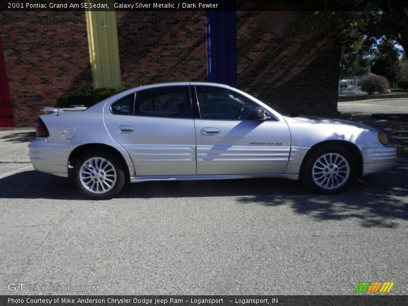 Galaxy Silver Metallic / Dark Pewter 2001 Pontiac Grand Am SE Sedan