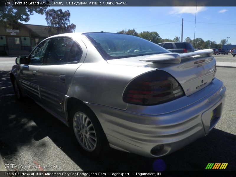 Galaxy Silver Metallic / Dark Pewter 2001 Pontiac Grand Am SE Sedan