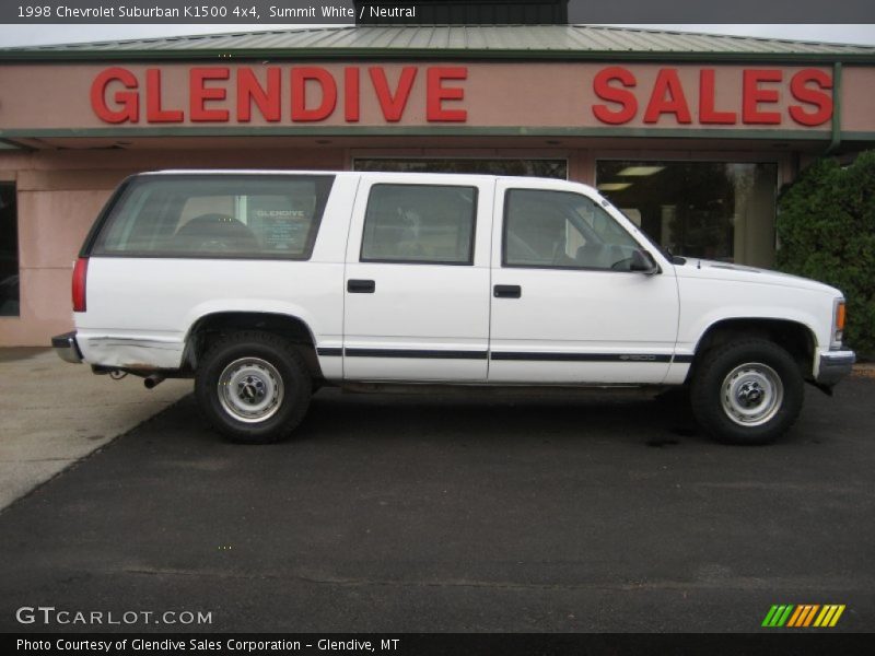 Summit White / Neutral 1998 Chevrolet Suburban K1500 4x4