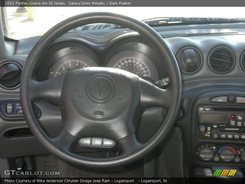 Galaxy Silver Metallic / Dark Pewter 2001 Pontiac Grand Am SE Sedan