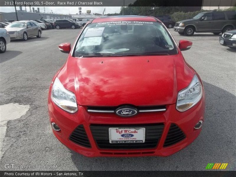 Race Red / Charcoal Black 2012 Ford Focus SEL 5-Door