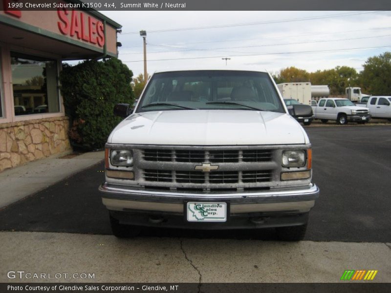 Summit White / Neutral 1998 Chevrolet Suburban K1500 4x4