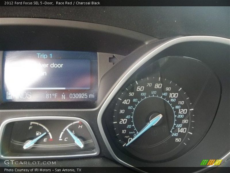 Race Red / Charcoal Black 2012 Ford Focus SEL 5-Door
