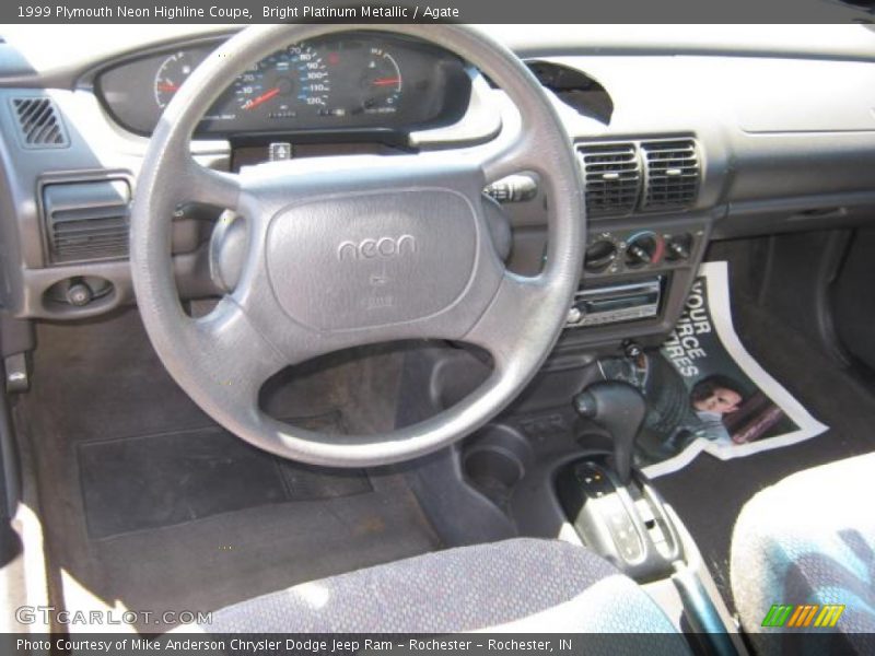Bright Platinum Metallic / Agate 1999 Plymouth Neon Highline Coupe