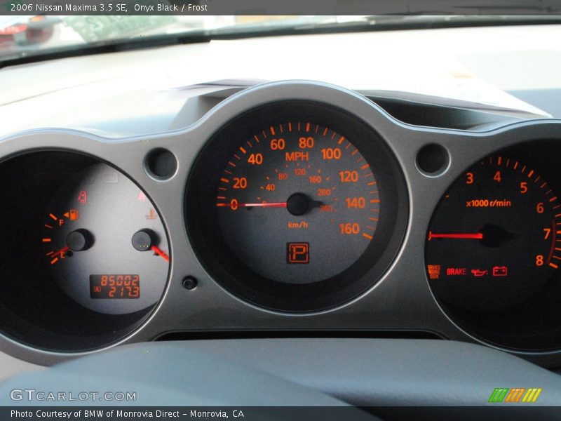 Onyx Black / Frost 2006 Nissan Maxima 3.5 SE