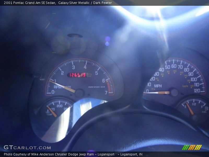 Galaxy Silver Metallic / Dark Pewter 2001 Pontiac Grand Am SE Sedan