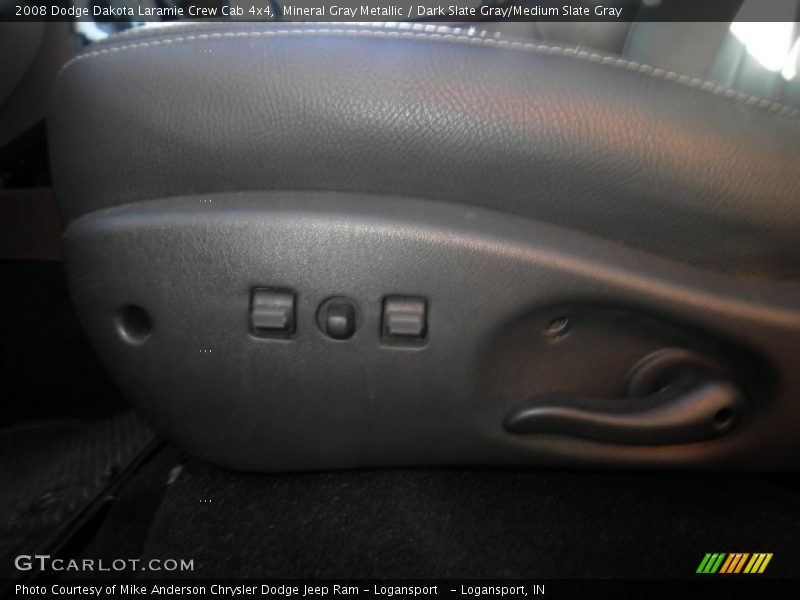 Mineral Gray Metallic / Dark Slate Gray/Medium Slate Gray 2008 Dodge Dakota Laramie Crew Cab 4x4