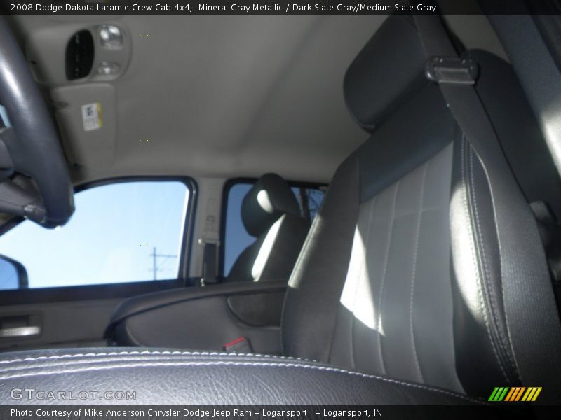 Mineral Gray Metallic / Dark Slate Gray/Medium Slate Gray 2008 Dodge Dakota Laramie Crew Cab 4x4