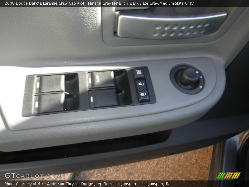 Mineral Gray Metallic / Dark Slate Gray/Medium Slate Gray 2008 Dodge Dakota Laramie Crew Cab 4x4