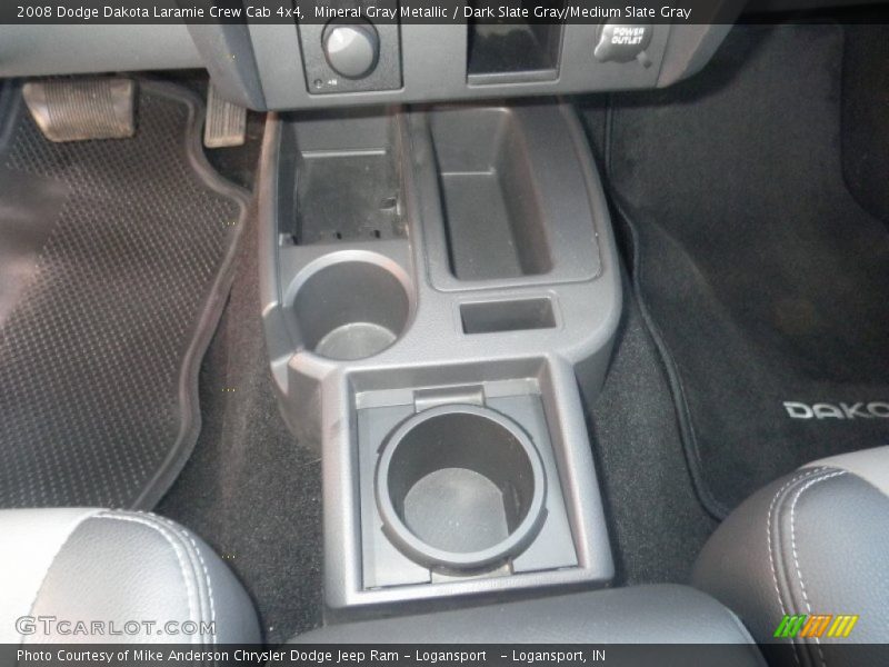 Mineral Gray Metallic / Dark Slate Gray/Medium Slate Gray 2008 Dodge Dakota Laramie Crew Cab 4x4