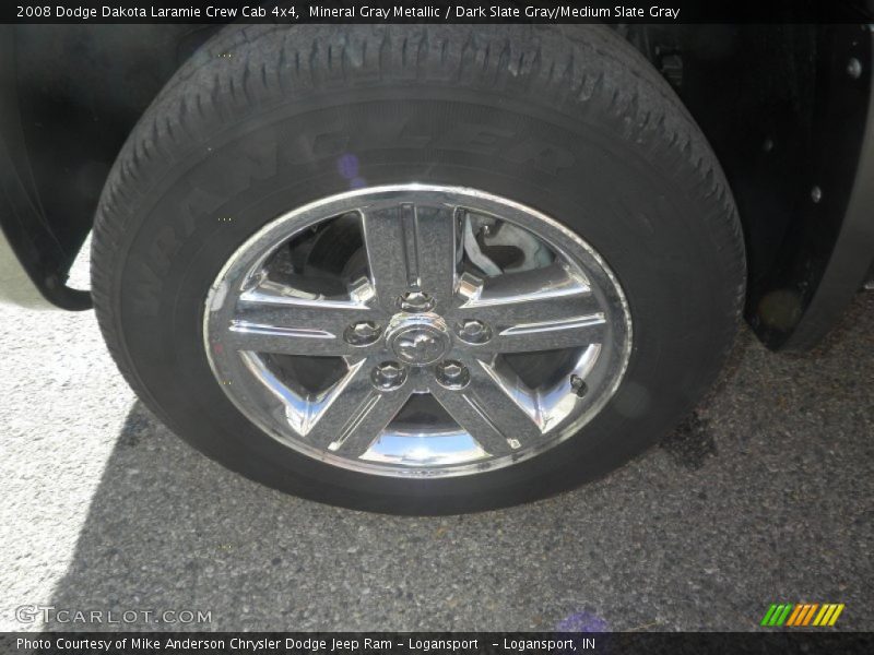 Mineral Gray Metallic / Dark Slate Gray/Medium Slate Gray 2008 Dodge Dakota Laramie Crew Cab 4x4