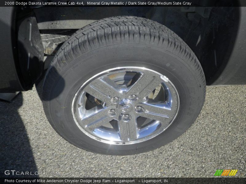 Mineral Gray Metallic / Dark Slate Gray/Medium Slate Gray 2008 Dodge Dakota Laramie Crew Cab 4x4