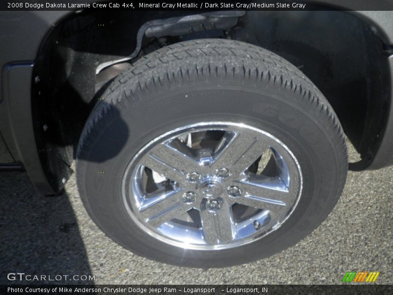 Mineral Gray Metallic / Dark Slate Gray/Medium Slate Gray 2008 Dodge Dakota Laramie Crew Cab 4x4