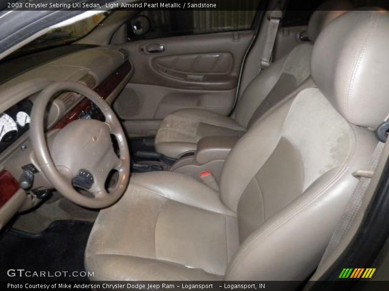 Front Seat of 2003 Sebring LXi Sedan