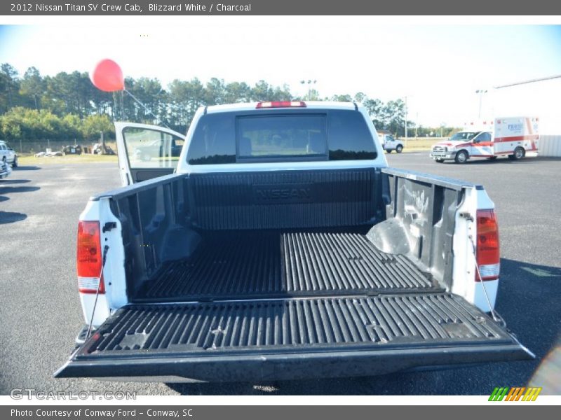 Blizzard White / Charcoal 2012 Nissan Titan SV Crew Cab