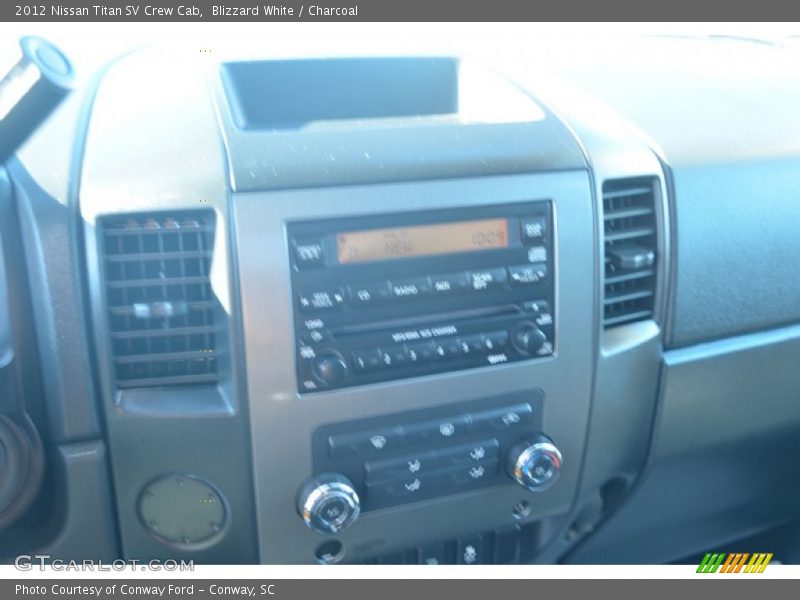 Blizzard White / Charcoal 2012 Nissan Titan SV Crew Cab