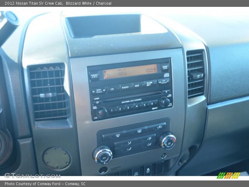 Blizzard White / Charcoal 2012 Nissan Titan SV Crew Cab