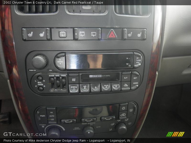 Controls of 2002 Town & Country LXi