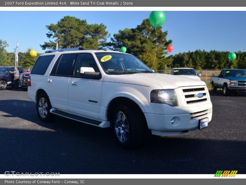 White Sand Tri Coat Metallic / Stone 2007 Ford Expedition Limited 4x4