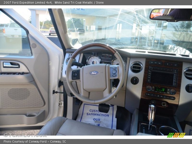 White Sand Tri Coat Metallic / Stone 2007 Ford Expedition Limited 4x4
