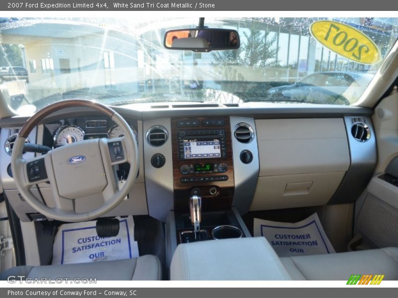 White Sand Tri Coat Metallic / Stone 2007 Ford Expedition Limited 4x4